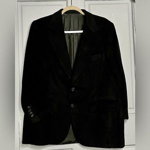 Bespoke Cashmere Steven Liao men’s blazer sport coat black 38R surgeons cuffs